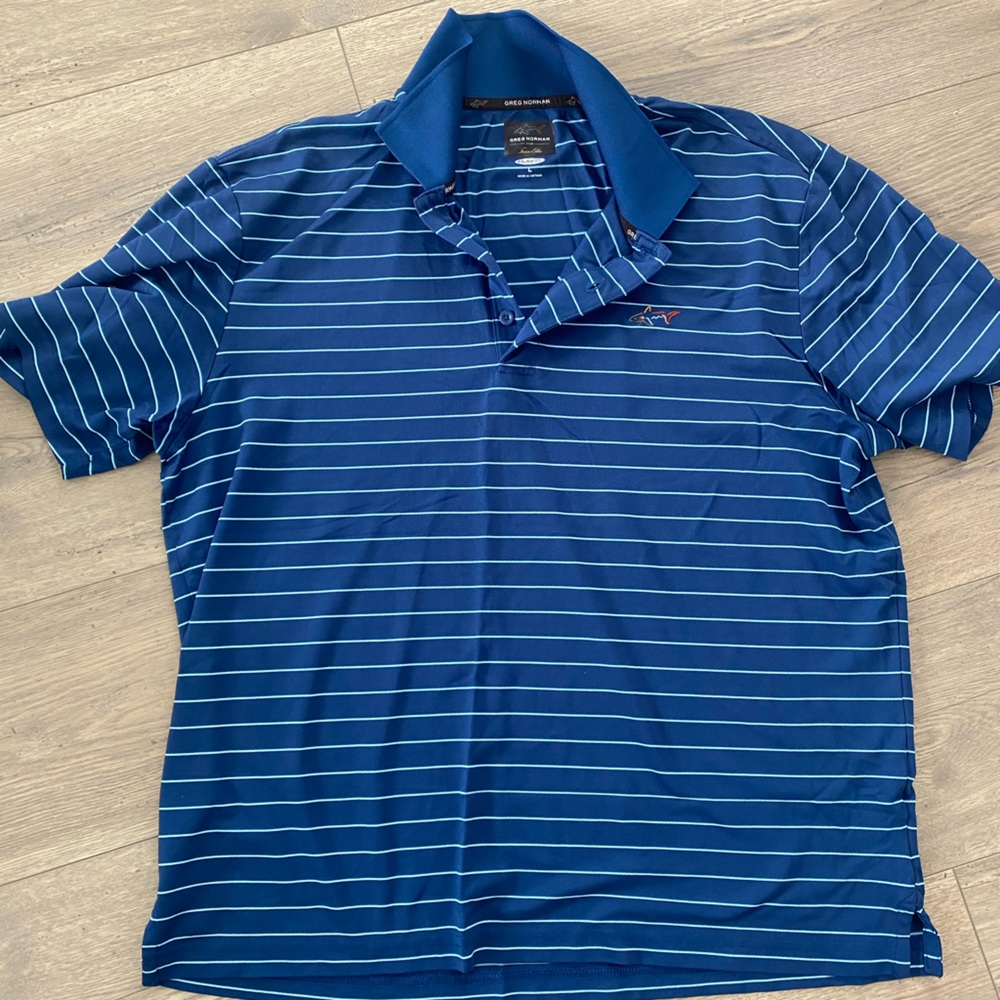 Men’s golf polo. Size L. Blue polo.